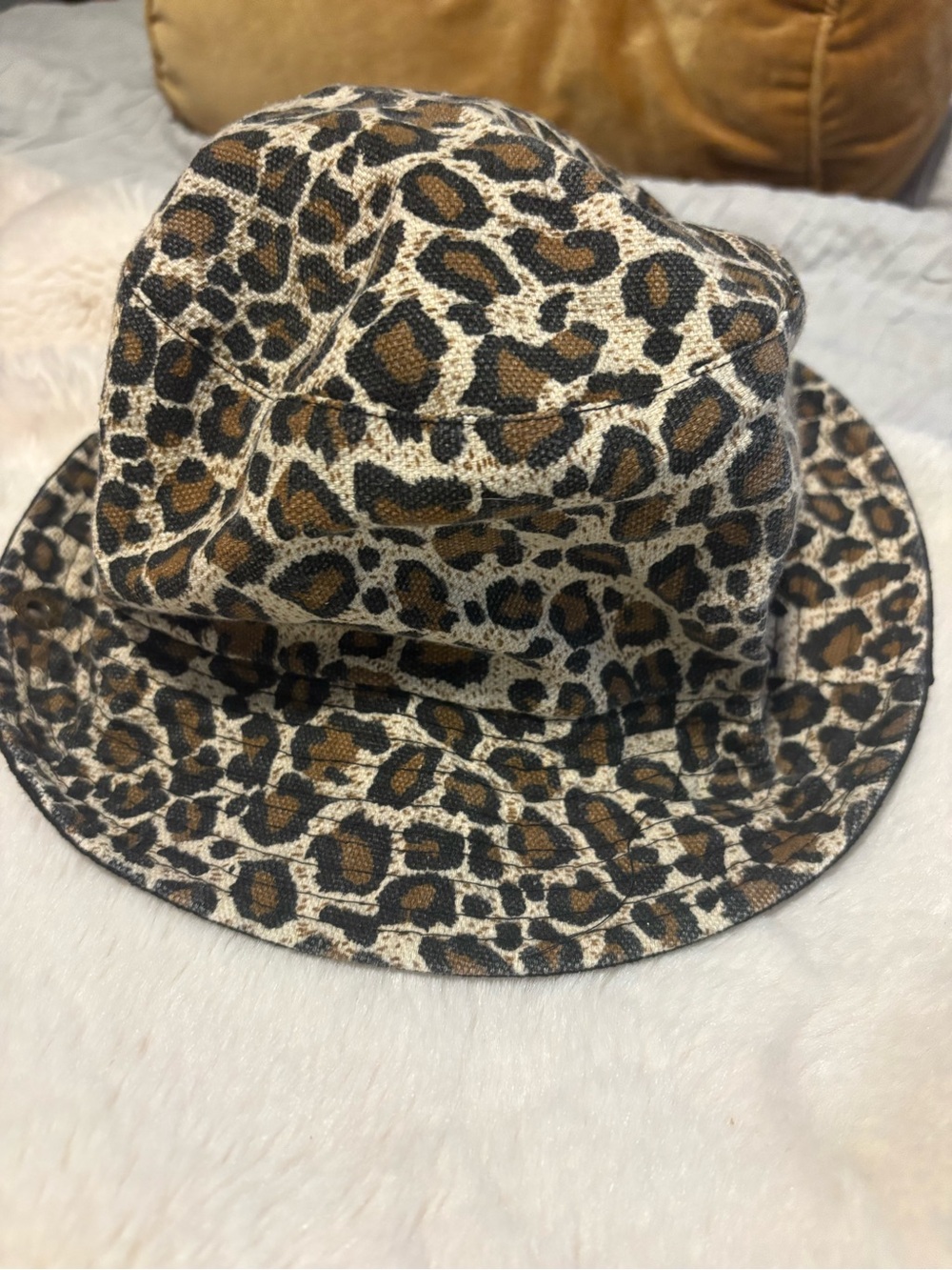 Leopard Print Bucket Hat - Brown/Black